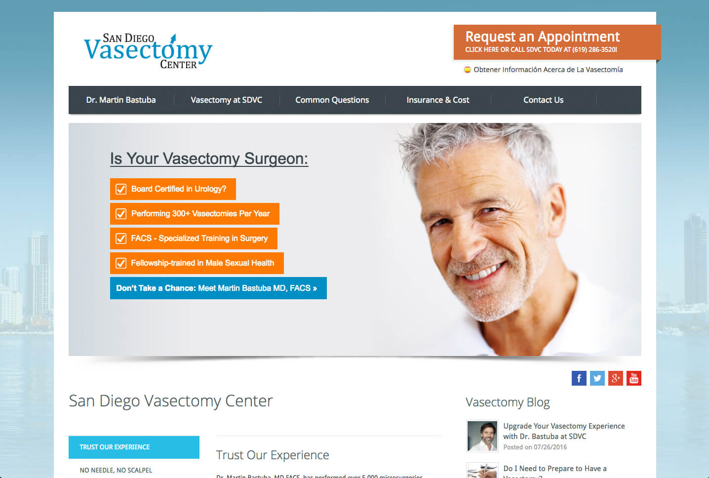 Introducing the San Diego Vasectomy Center: The Latest Website Launch from  IV Interactive